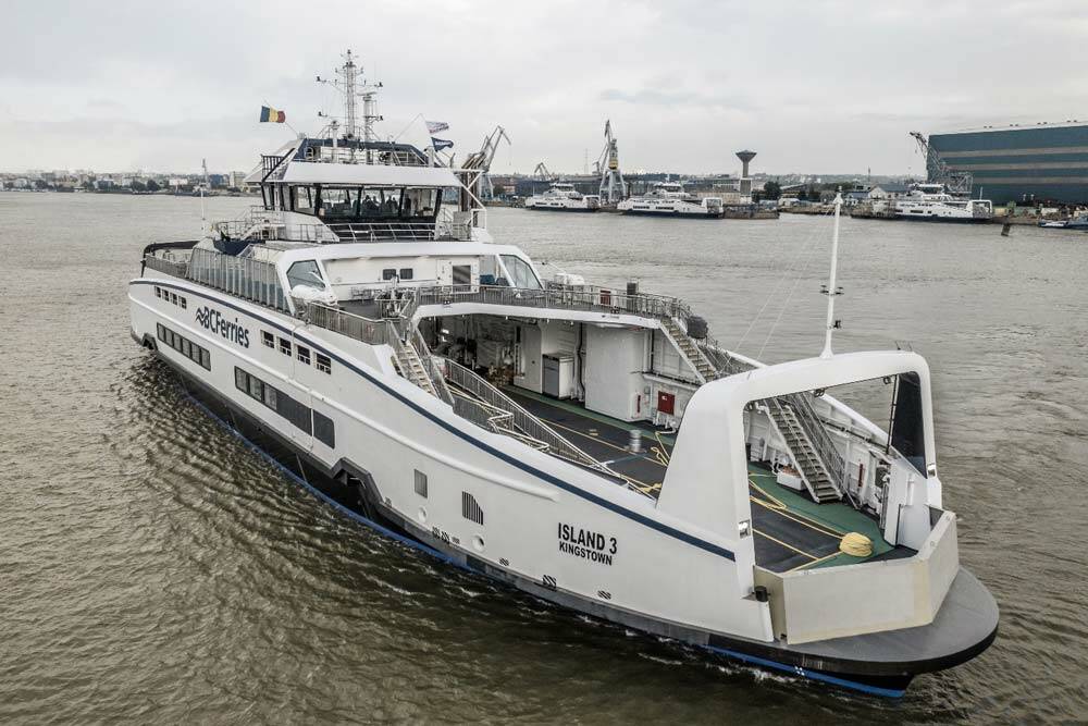 The new Island Class ferry for the Campbell River-Quadra Island route. BC Ferries photo