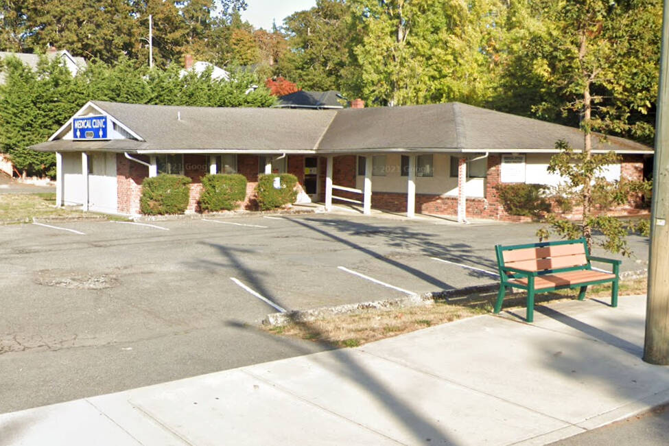 The medical clinic at Cook and Quadra is closing as of June 10, with the impending retirement of physician Dr. Peter Vizsolyi and the sale of the building. (Google Street View)