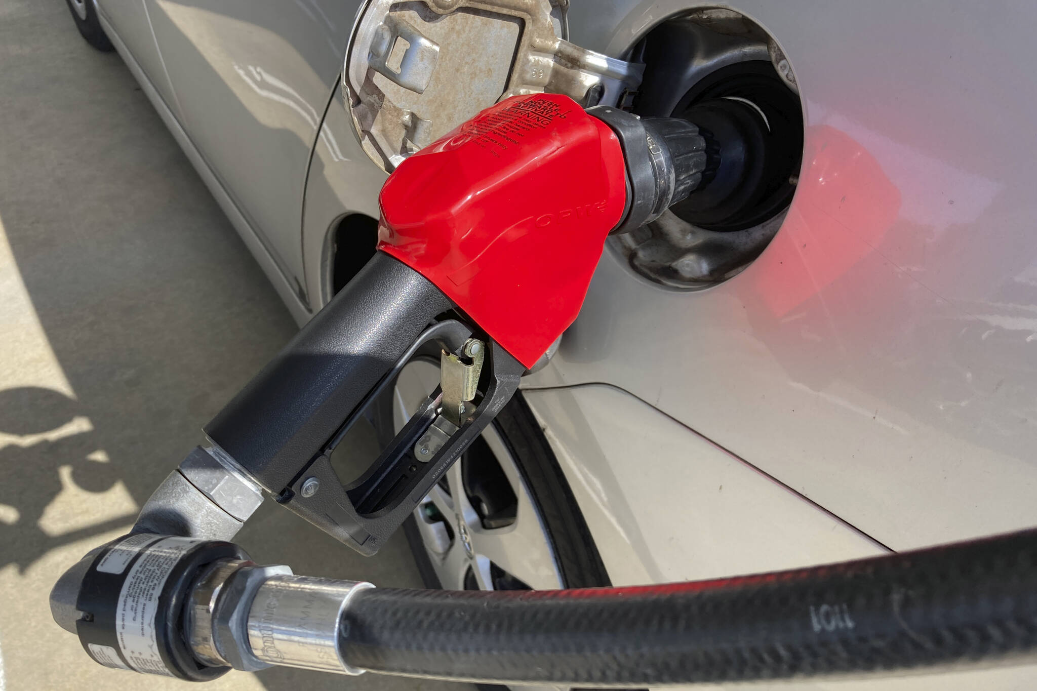 Vernon boasts the cheapest gas prices in B.C. Thursday, April 14, 2022. (AP Photo/Wilfredo Lee)