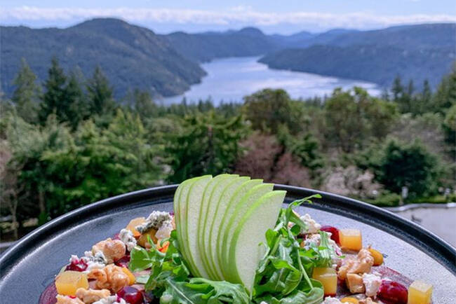 Alpina Restaurant at Villa Eyrie Resort on the Malahat was rated among the best brunch spots in Greater Victoria and even Canada, based on reviews submitted to reservation service OpenTable. (Photo courtesy of OpenTable)