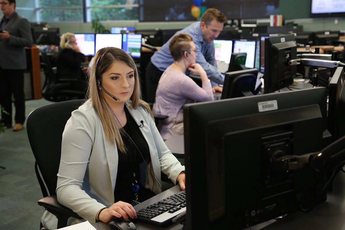 More than 40 per cent of non-emergency calls made to the Vancouver Police Department through E-Comm were abandoned in the first quarter of 2022, according to VPD. (Facebook/E-Comm911)