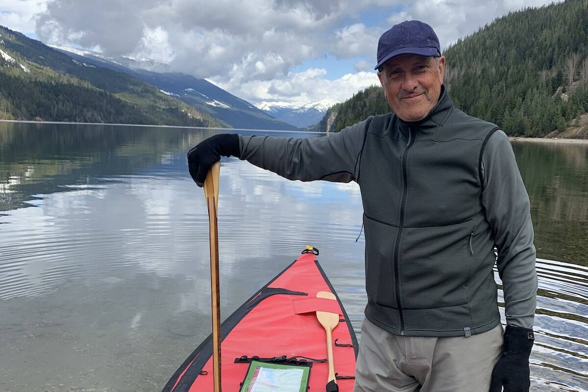 Bert terHart at the Five Mile Boat Launch just north of Revelstoke on April 27. (Contributed by Leah terHart)