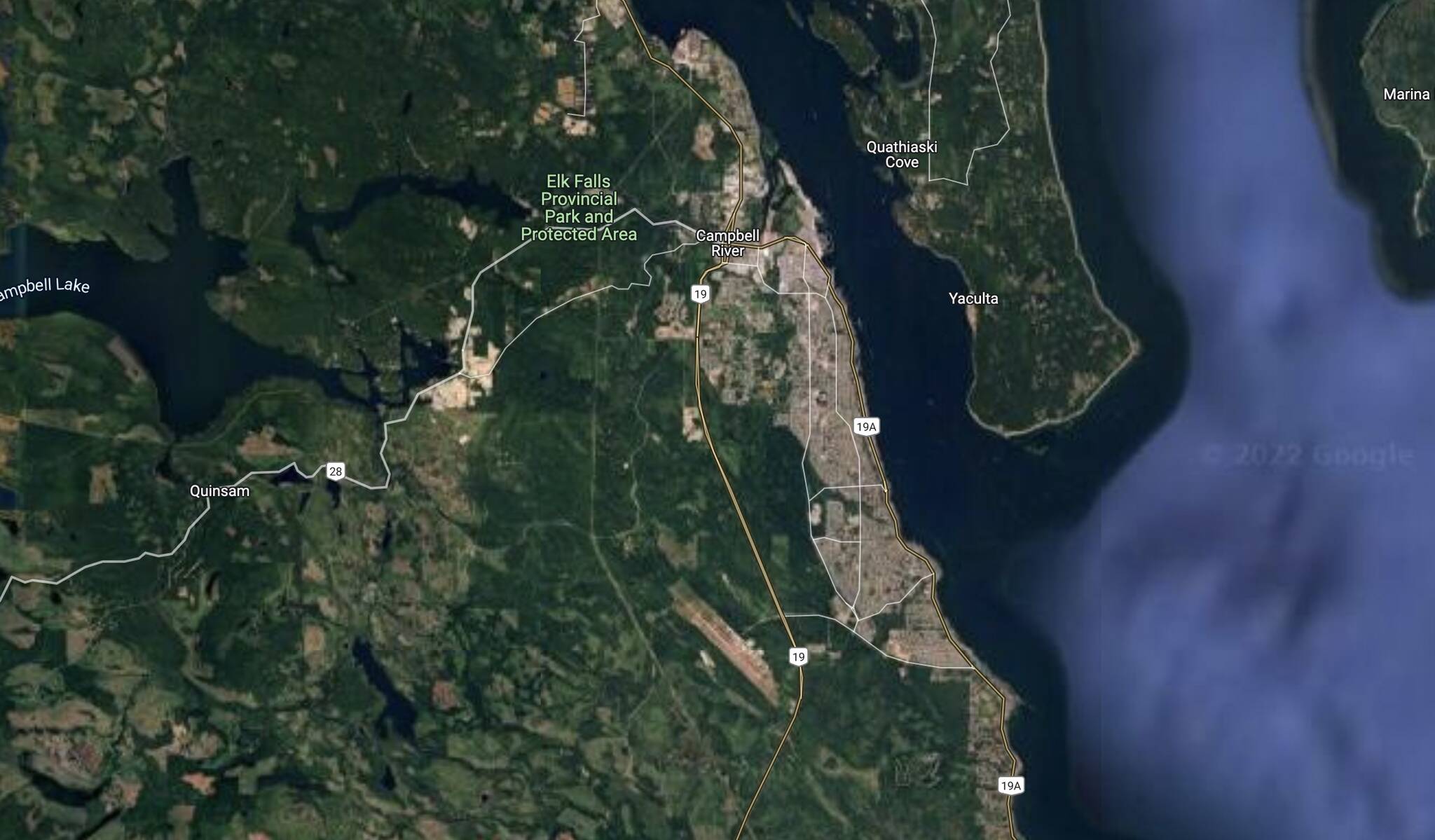 The population of Campbell River is aging, with over a quarter of people now older than 65. Photo courtesy Google Maps