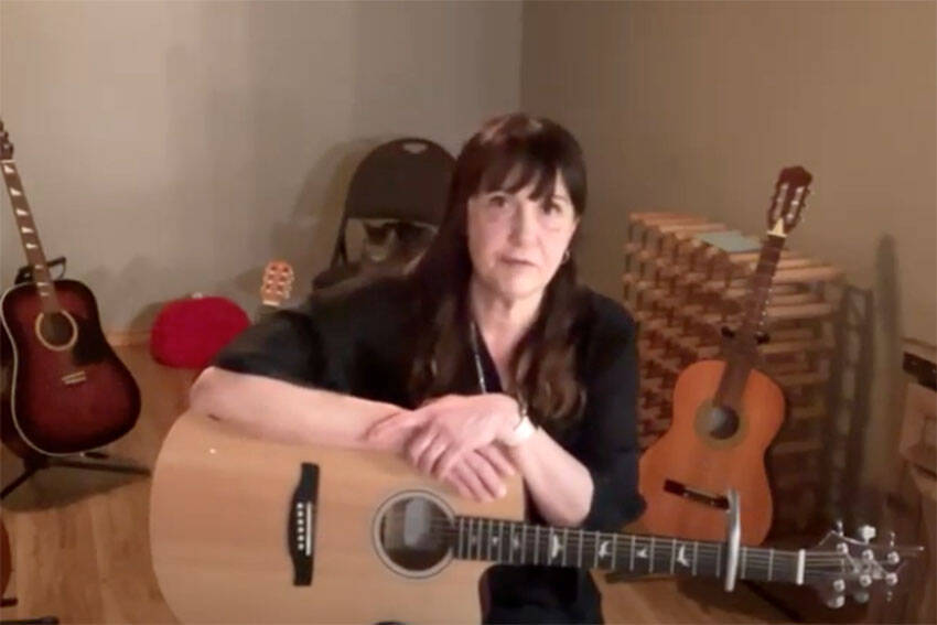 Becky Adams has posted a song she wrote about the loss of homes in Lytton on YouTube. She was raised in the small community that was hit by fire on June 30, 2021, and has strong ties to the area still. (YouTube/Becky Adams)