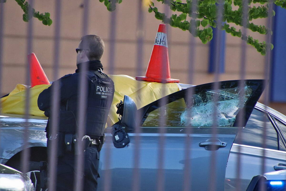 Bikramdeep Randhawa, 29, of Surrey was shot and killed near Scottsdale Centre in North Delta on Saturday, May 1, 2021. (Shane MacKichan photo)