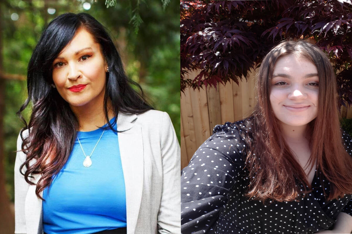 Award-winning CBC journalist Angela Sterritt (left) will be a mentor for the 2022 Audible Indigenous Writers’ Circle program. Samantha Krilow (right) was a participant in the 2021 program. (Submitted photos)