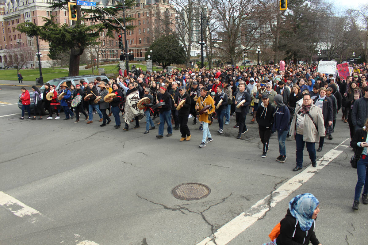 The Walk to End Violence returns to Victoria Thursday as part of the Moose Hide Campaign’s day of activities aimed at addressing violence against women and children. (Courtesy of the Moose Hide Campaign)