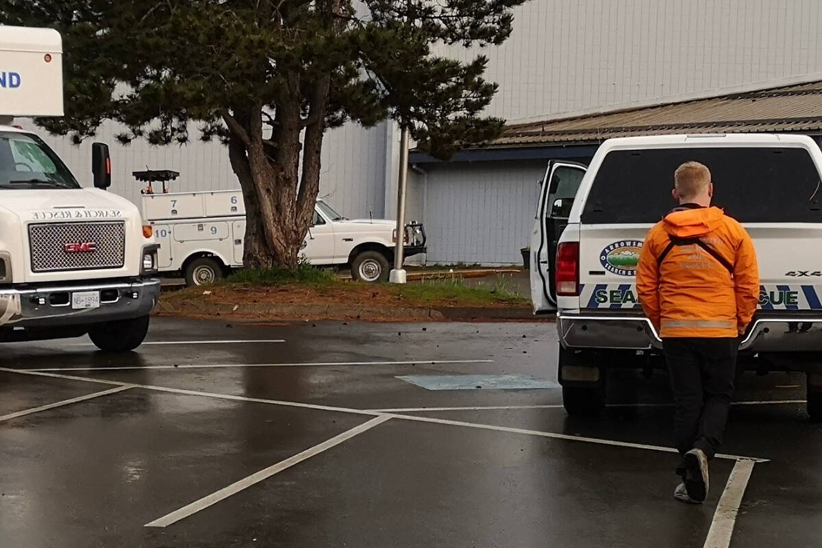 Two teenage girls are safe after being rescued by Arrowsmith Search and Rescue on a trail near Bowser on May 11, 2022. (ASAR/Facebook photo)