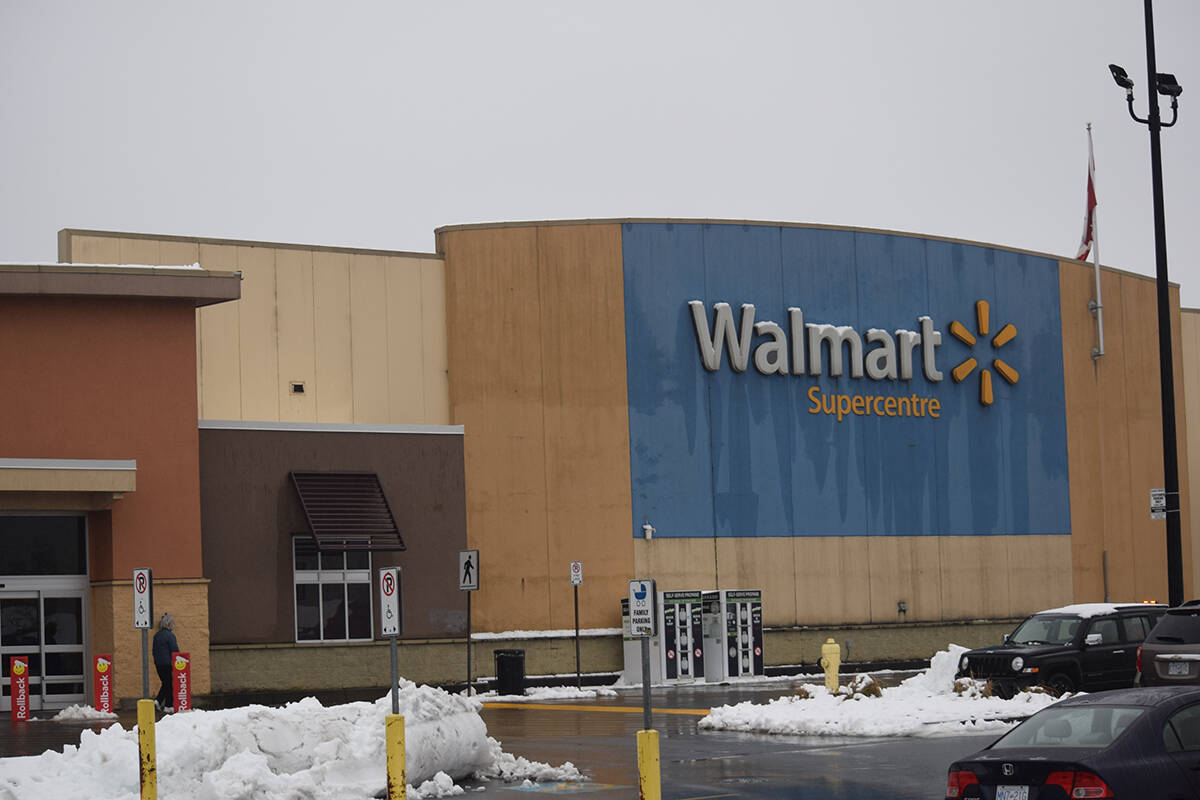 The Walmart Supercentre in Campbell River. Campbell River Mirror file photo