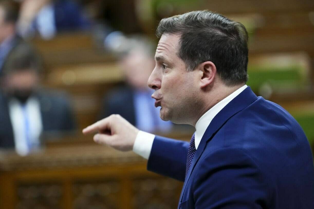 Minister of Public Safety Marco Mendicino rises during question period in the House of Commons on Parliament Hill in Ottawa on Tuesday, April 26, 2022. THE CANADIAN PRESS/Sean Kilpatrick