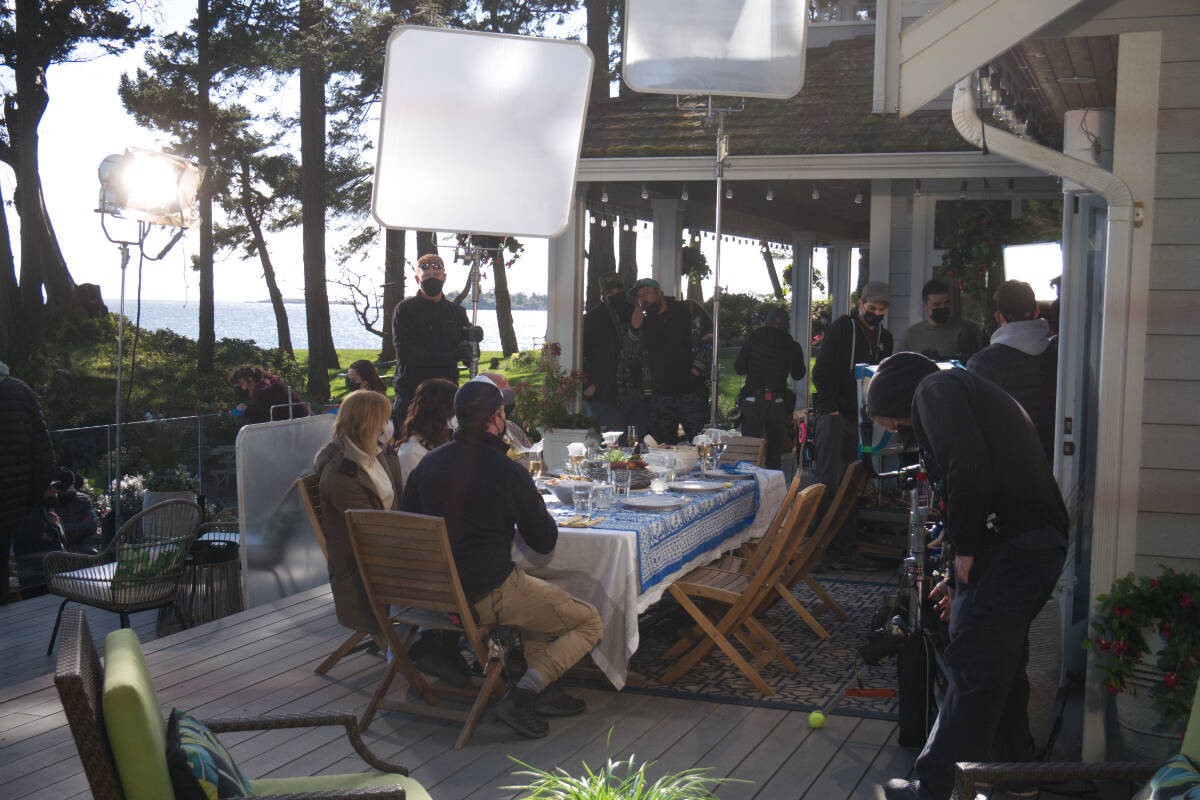 The ‘Chesapeake Shores’ TV series production crew filmed in Nanoose Bay on May 19, 2022 as part of its sixth and final season. (Kevin Forsyth photo)