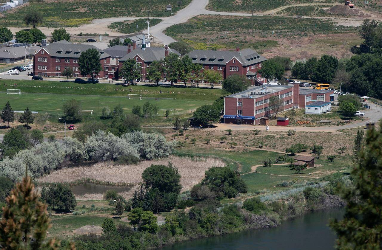 The former Kamloops Indian Residential School is seen in Kamloops, B.C., on Tuesday, June 1, 2021.THE CANADIAN PRESS/Darryl Dyck
