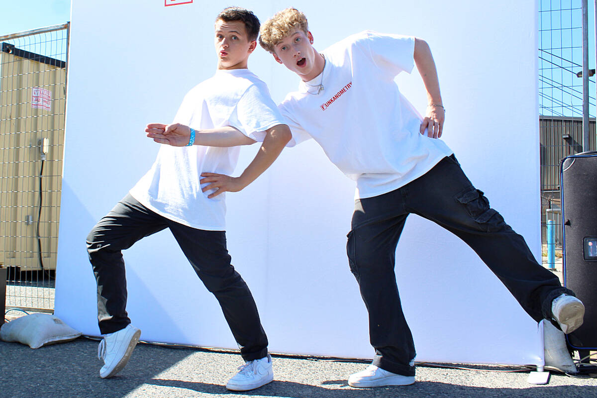 Jacksun Fryer, left and Carlow Rush, Funkanometry, performed on America’s Got Talent the night of June 7. (News Bulletin file photo)