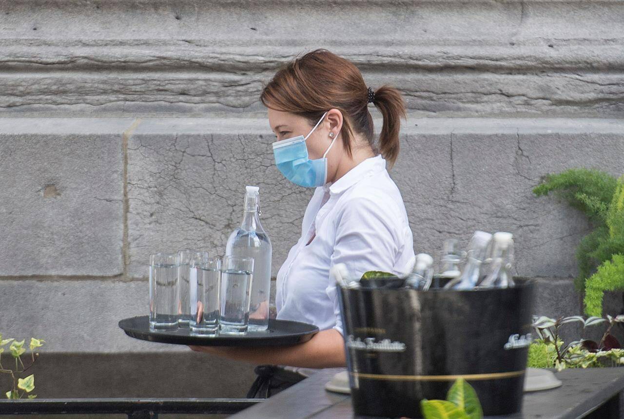 The report from LifeWorks found that accommodation and food services scored the lowest for overall mental health THE CANADIAN PRESS/Graham Hughes