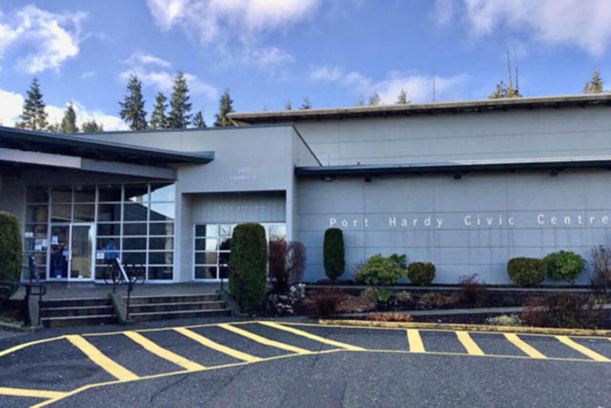The entrance to the Port Hardy swimming pool. (Tyson Whitney - North Island Gazette)