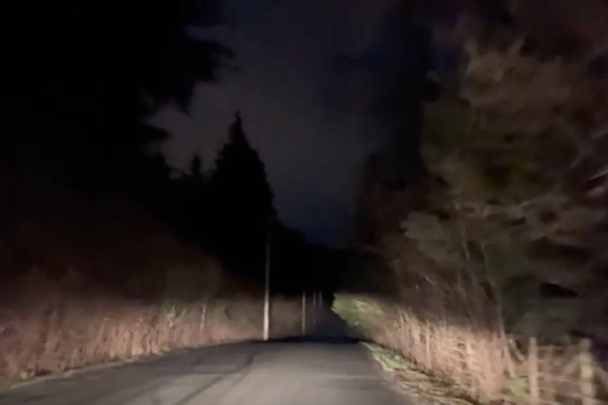 Abbotsford’s Keeping Road is the subject of a paranormal investigation by a YouTube channel. (YouTube photo)