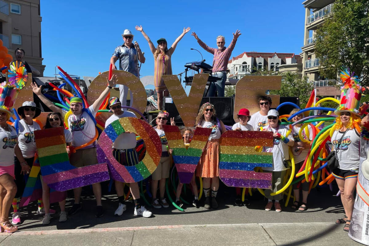 Black Press was among the organizations taking place in the 2022 Victoria Pride Parade, the first in-person parade after two year of online celebrations. (Black Press Media/Facebook)