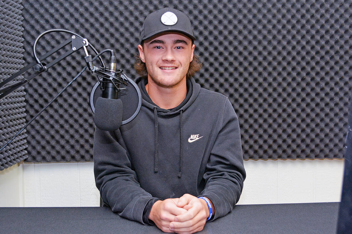 Brandon Nicoll visits the PQB News/VI Daily studios. (Peter McCully photo)