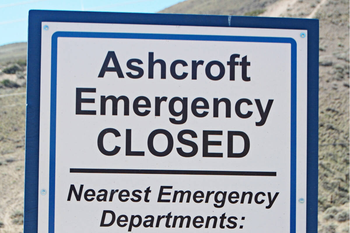 The Ashcroft emergency department is closed for the weekend of July 15-17. (Photo credit: <em>Journal</em> files)