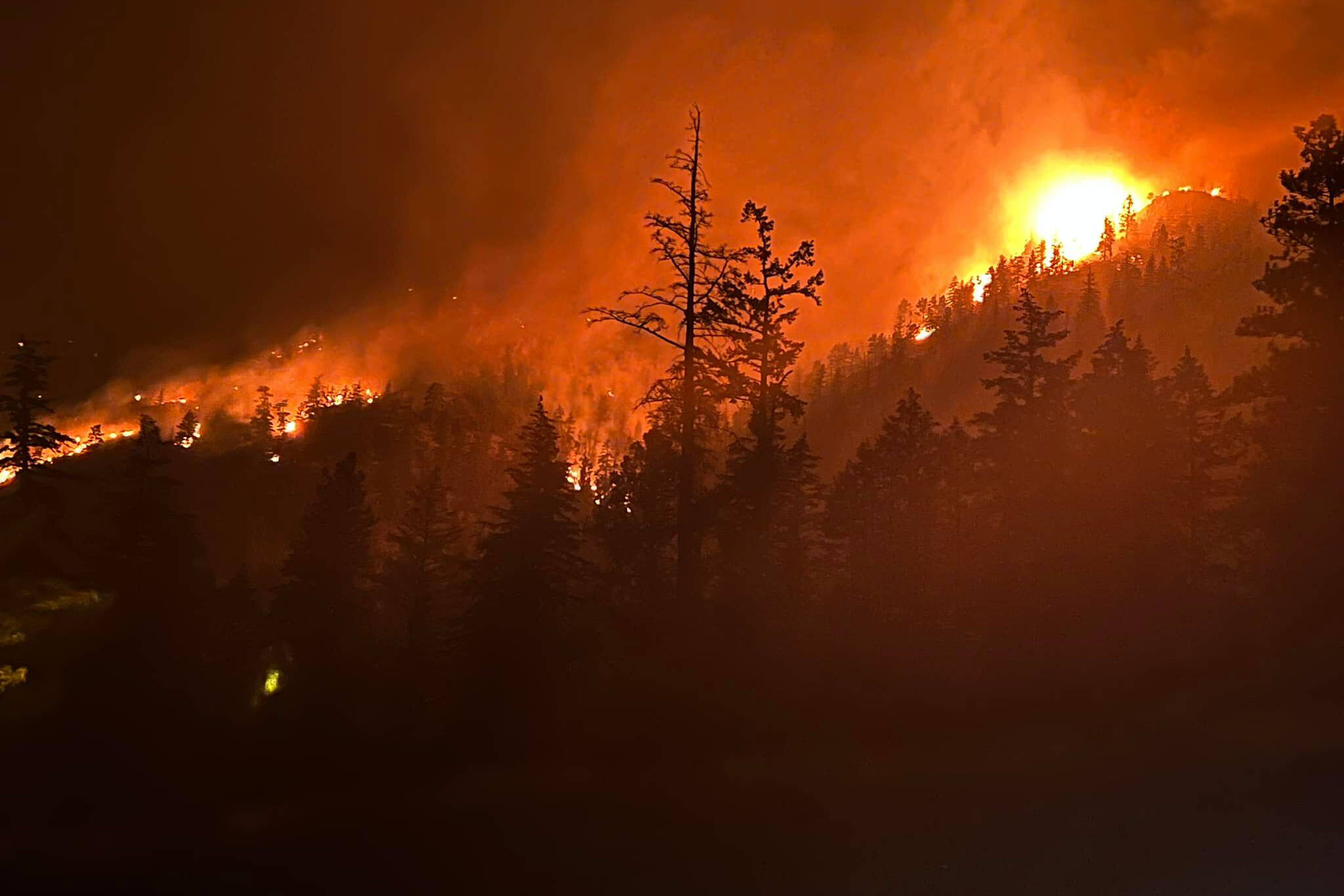 Picture taken from Yellow Lake parking lot/bathrooms at 12:57 a.m. Aug. 2, 2022. (Stacey Melara Facebook)