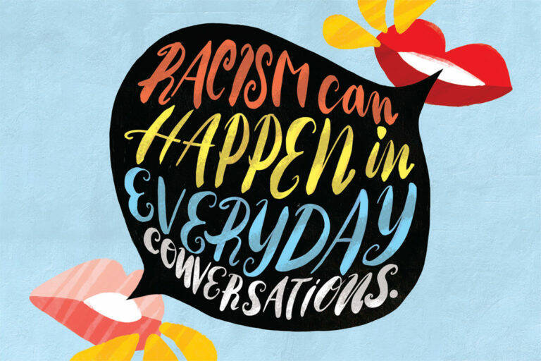 An example of anti-racism posters. (BC Resilience Network graphic)