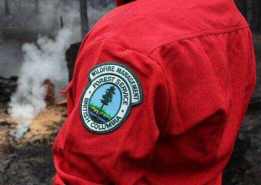 The BC Wildfire Service is responding to a fire north of Terrace. (Contributed photo)