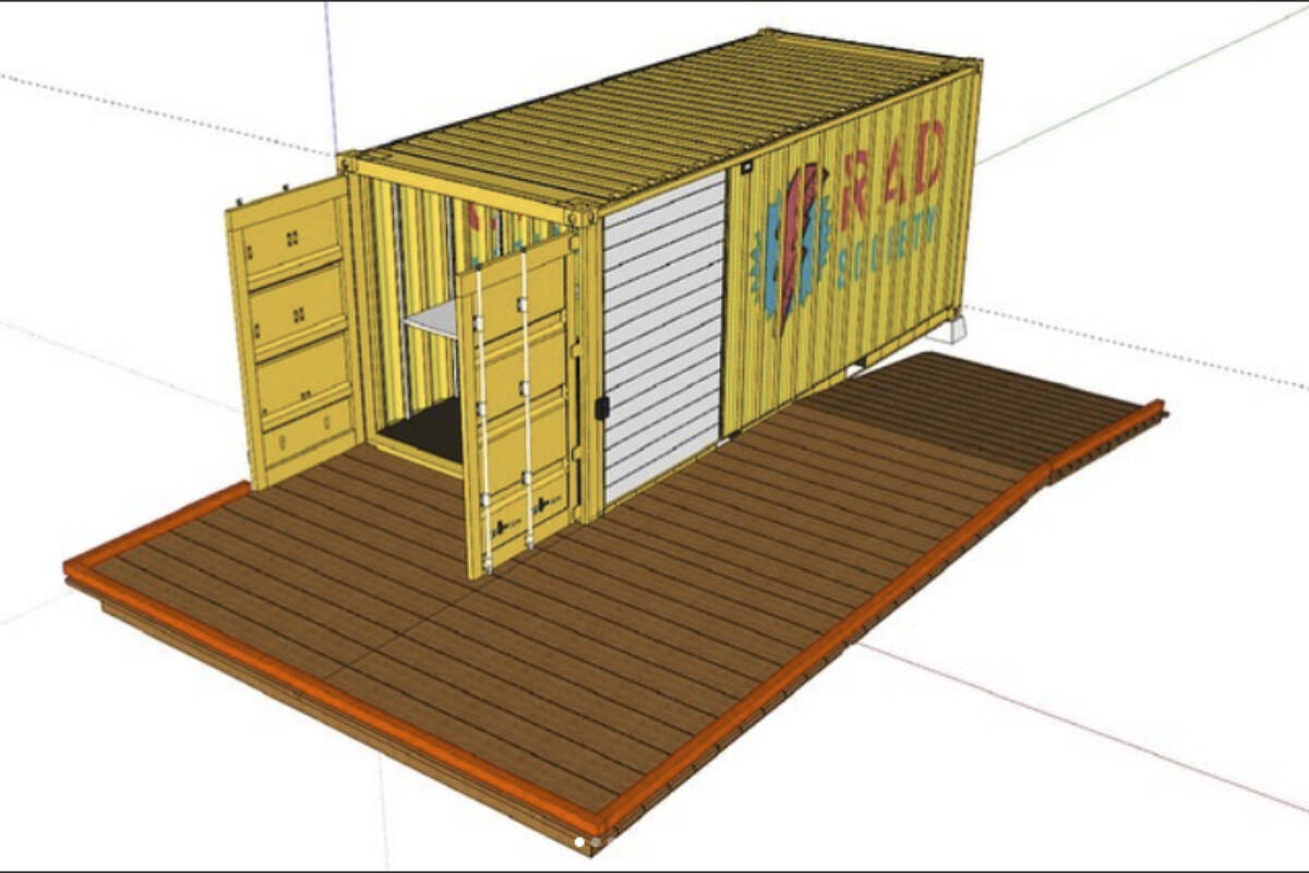 The RAD Recreation Adapted Society is soon to become even more accessible thanks to its first gear shed, opening spring 2023 at Langford Lake thanks to the support of the City of Langford. (Courtesy RAD Recreation Adapted Society)