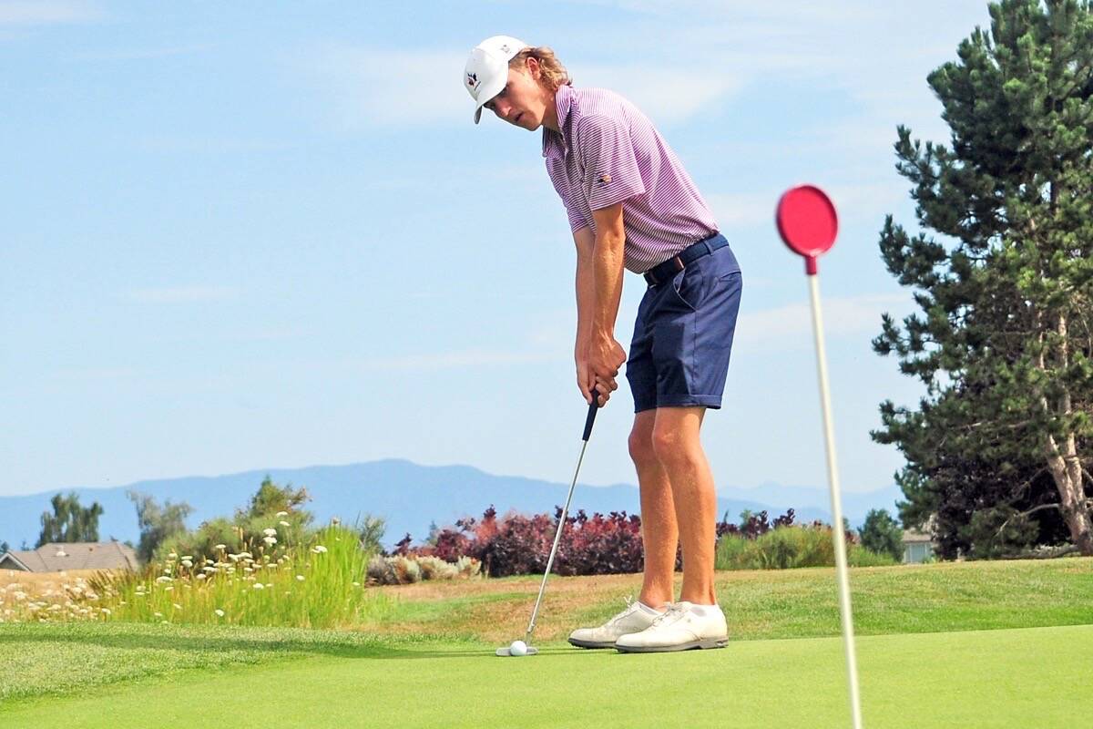 Parksville junior golfer Gavyn Knight continues to hone his skills after just finishing second at the 2022 Canadian Junior Championships. (Michael Briones photo)