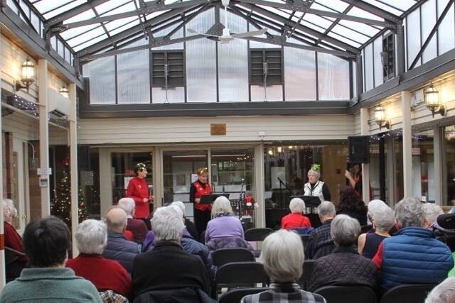The Monterey Avenue Minstrels, here bringing a little joy to guests, are among myriad clubs that meet at the Monterey Recreation Centre for people 50-over. (Black Press Media file photo)