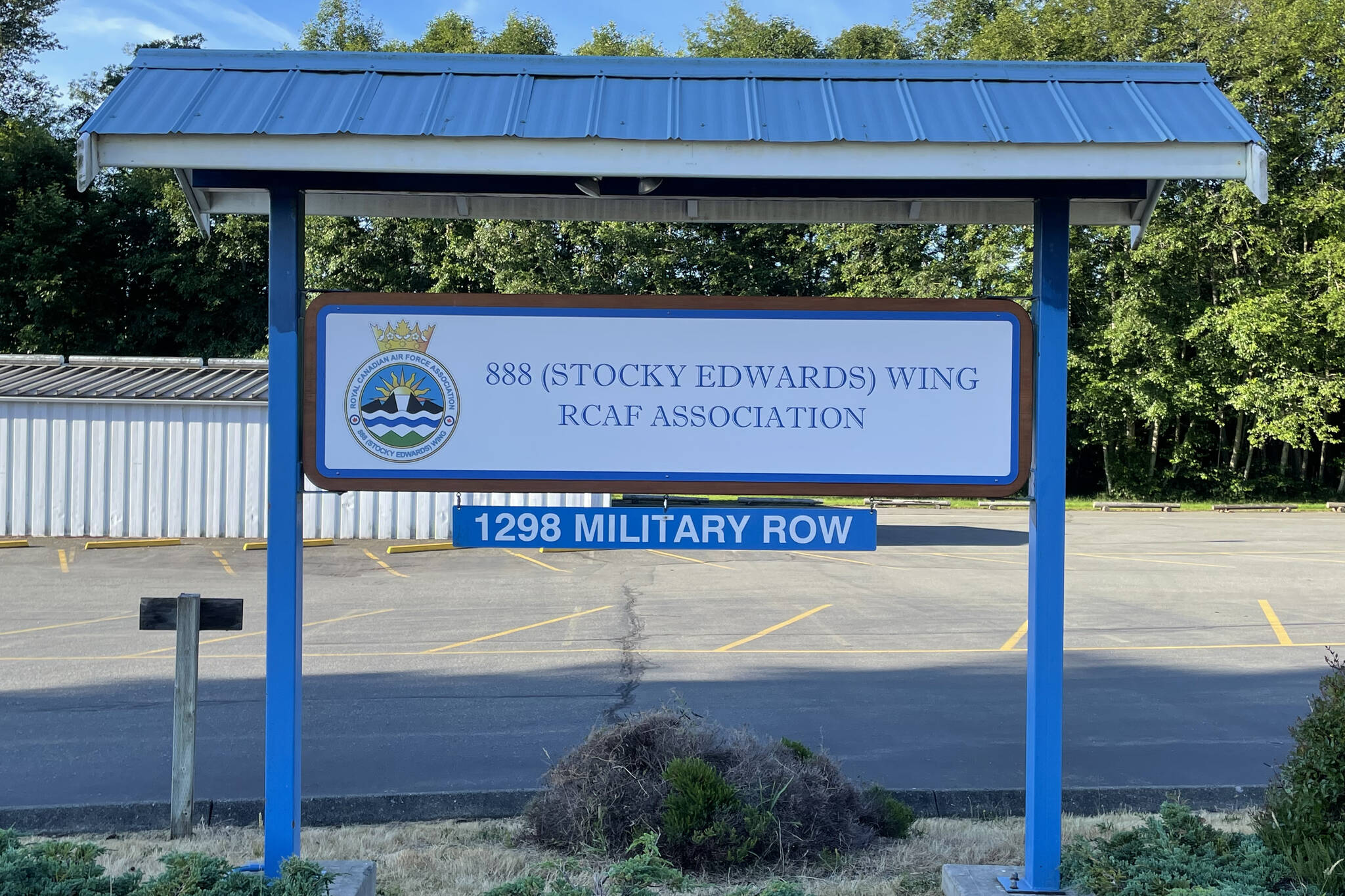 A new sign honouring Stocky Edwards’ legacy in the Comox Valley. Photo submitted