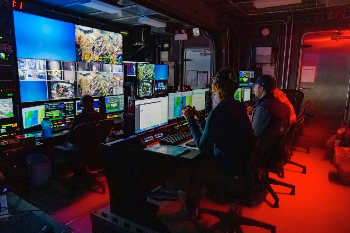 The Canada Foundation for Innovation funding for UVic-based Ocean Networks Canada aims to increase equitable and inclusive participation in ocean observing, while also supporting the development of sophisticated data interpretation tools, products and services. (Courtesy Ocean Exploration Trust)