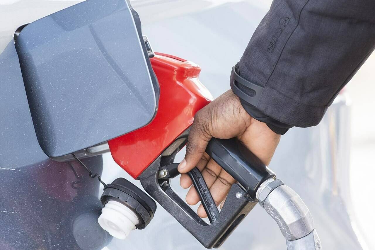 Gas prices across Greater Victoria are up 12 cents per litre. (THE CANADIAN PRESS/Graham Hughes)