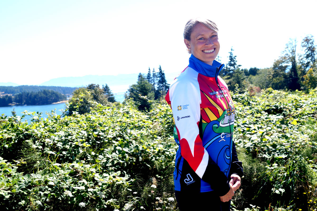 Sooke resident Karen Robinson, a constable with the Saanich Police, is participating in the 2022 Tour de Rock. (Rick Stiebel - Sooke News Mirror)