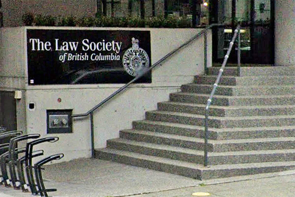 The Law Society of B.C. has fined a Victoria lawyer $20,000 for how he held client fees and taxes on them in his trust account. (Black Press Media file photo)