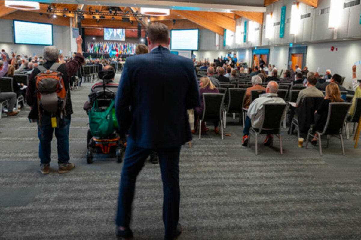 Delegates at the 2022 Union of British Columbia Municipalities in Whistler considered several resolutions on housing Thursday morning. (Photo courtesy of Union of British Columbia Municipalities)