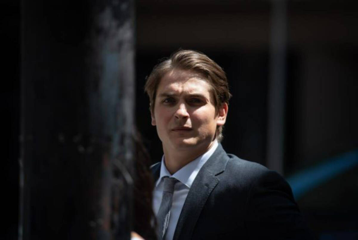 Abbotsford’s Jake Virtanen, shown here during his sexual assault trial this summer, has agreed to a professional tryout agreement with the Edmonton Oilers. (THE CANADIAN PRESS/Darryl Dyck)