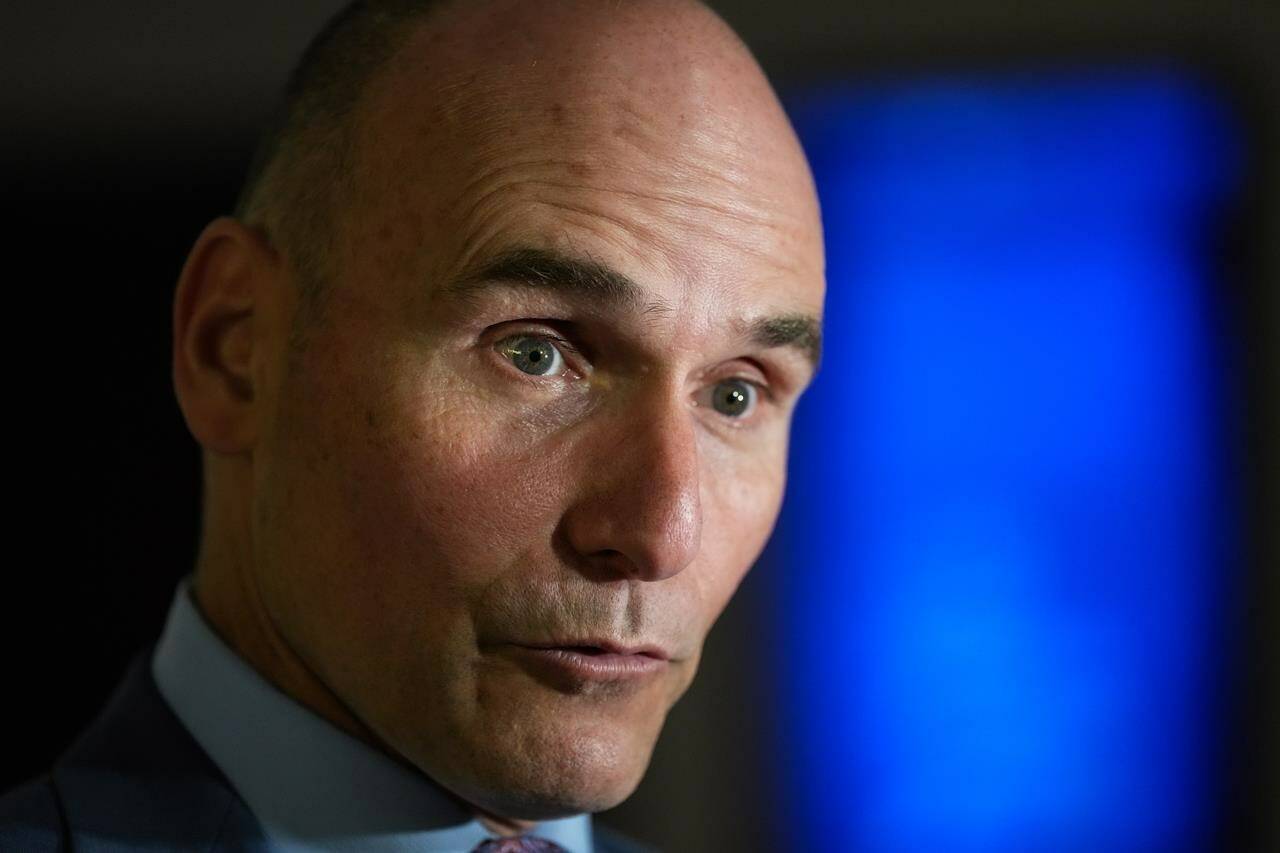 Jean-Yves Duclos responds to questions during the second day of a Liberal cabinet retreat in Vancouver on Wednesday, September 7, 2022. The health minister is expected to table dental-care legislation today that would let the government send cheques to low- and-middle income families to help them pay for their kids’ oral health services.THE CANADIAN PRESS/Darryl Dyck
