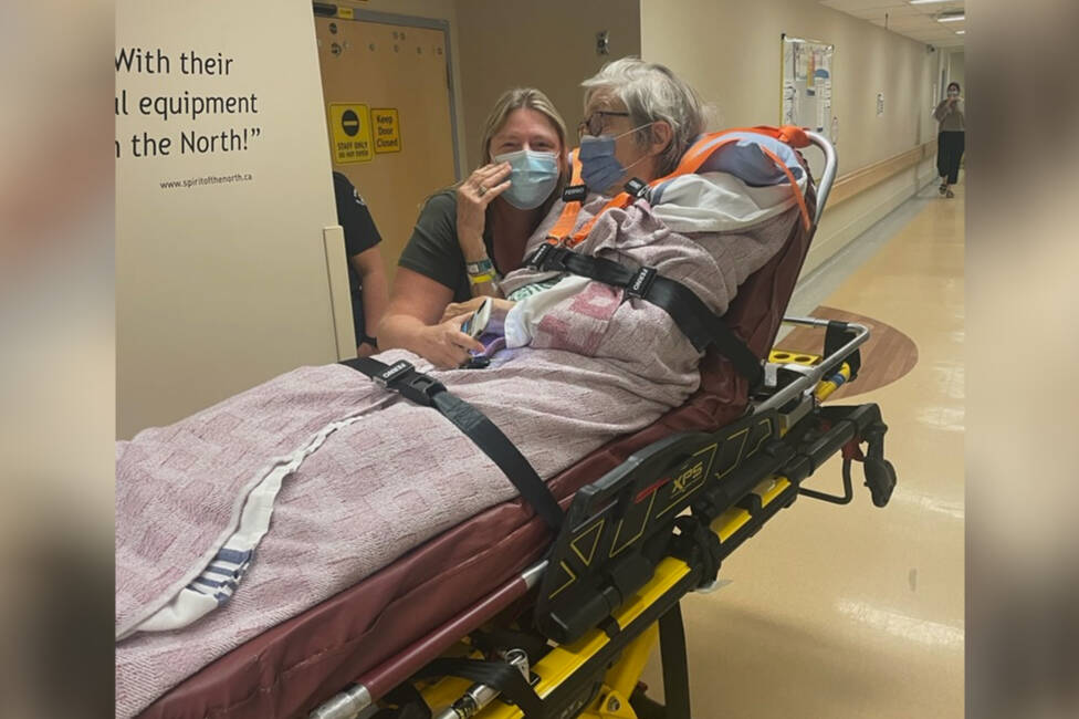 Family confirmed that Sheri Onstein’s medevac plane was landing just before noon on Friday. (Submitted photo)