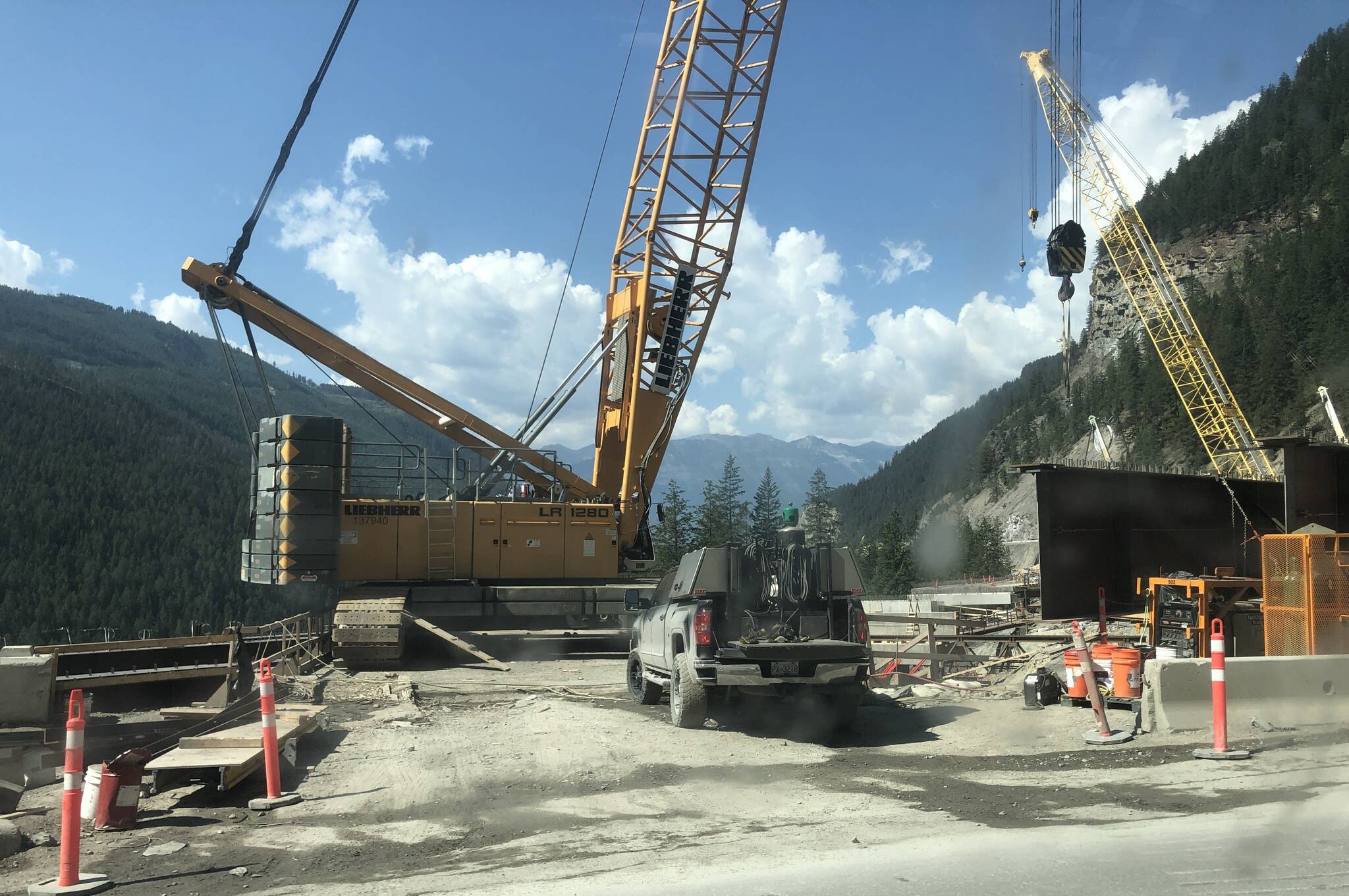 Construction continues as the fourth round of closures are set to commence this month. (Claire Palmer photo)