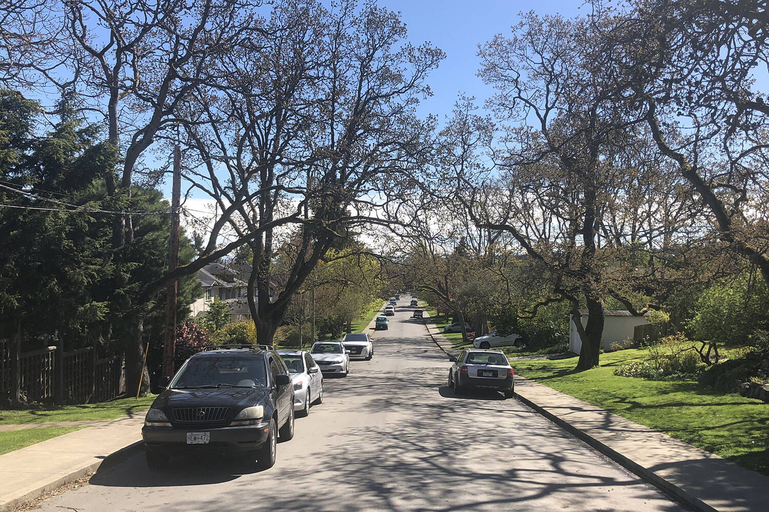 Secondary suites in Oak Bay require an off-street parking spot unless the owner provides a Level 1 charging station for an electric vehicle, bike or scooter. (Black Press Media file photo)