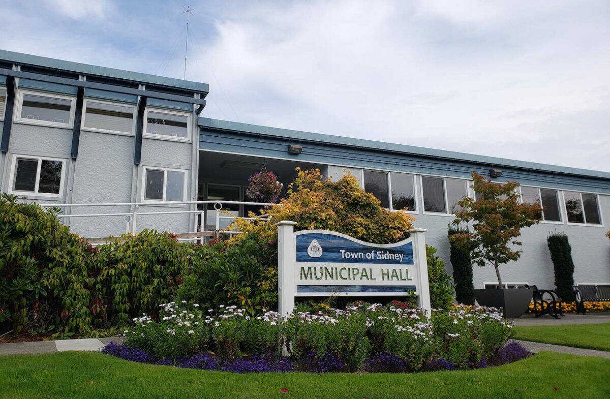 Town of Sidney municipal hall. (Black Press Media file photo)