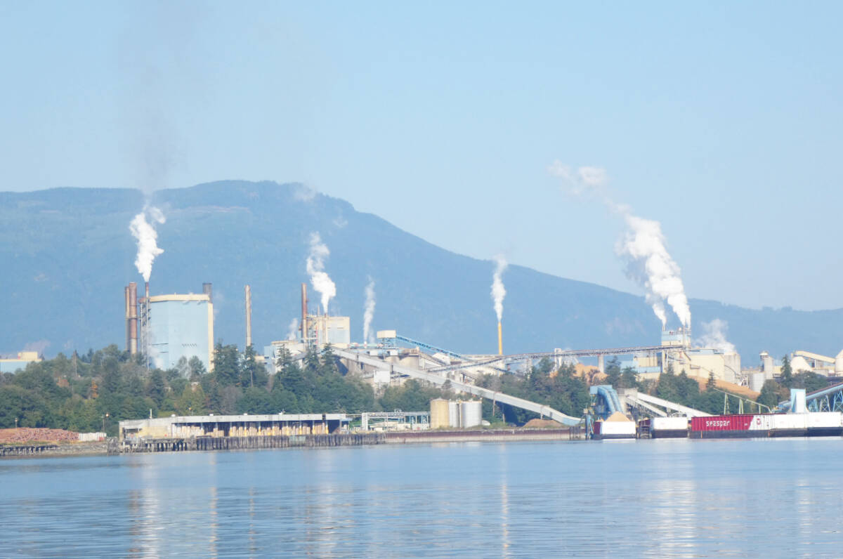 The paper operations at the Crofton mill will be under an indefinite curtailment starting in December. (Photo by Don Bodger)