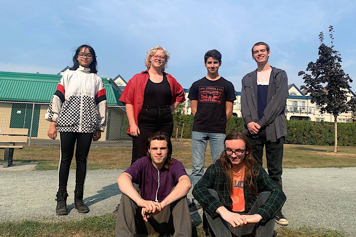 Members of Students’ Voice (L to R): Anisha Huq, Isabella Oberst, John Rene, Aaron Hadley, Jaden Welch and Gabe Rowaan. (Students’ Voice)