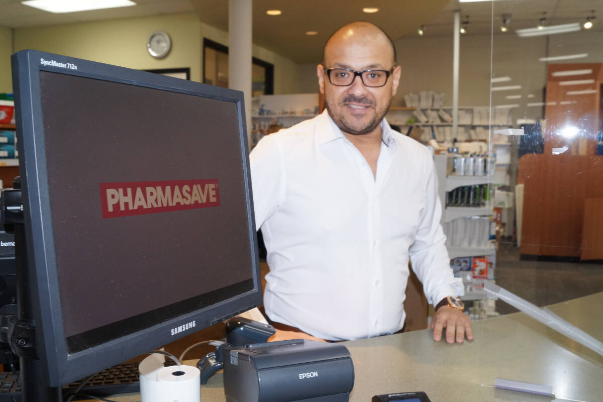 Mohamed Zeid, store operator/manager at the Sooke Pharmasave, said a number of factors have created issues with staffing. (Rick Stiebe l- Sooke News Mirror)