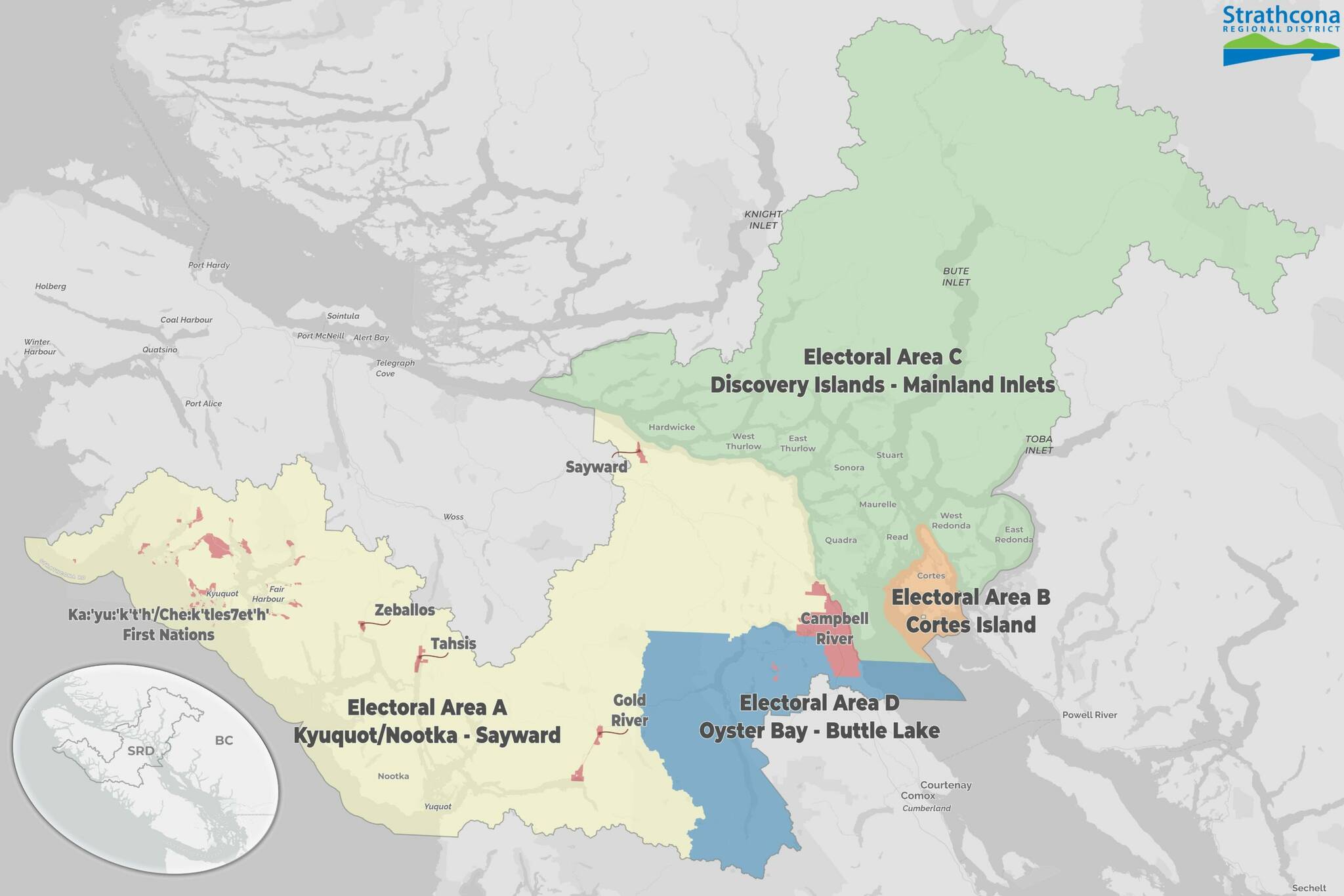 Electoral Area Director Candidates for the four Strathcona Regional District electoral areas have spoken about the issues facing their respective areas. Photo courtesy SRD