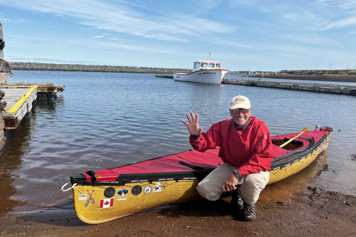 Bert terHart completed his journey from the mouth of the Fraser River to the edge of New Brunswick in six months. (Contributed by Bert terHart)