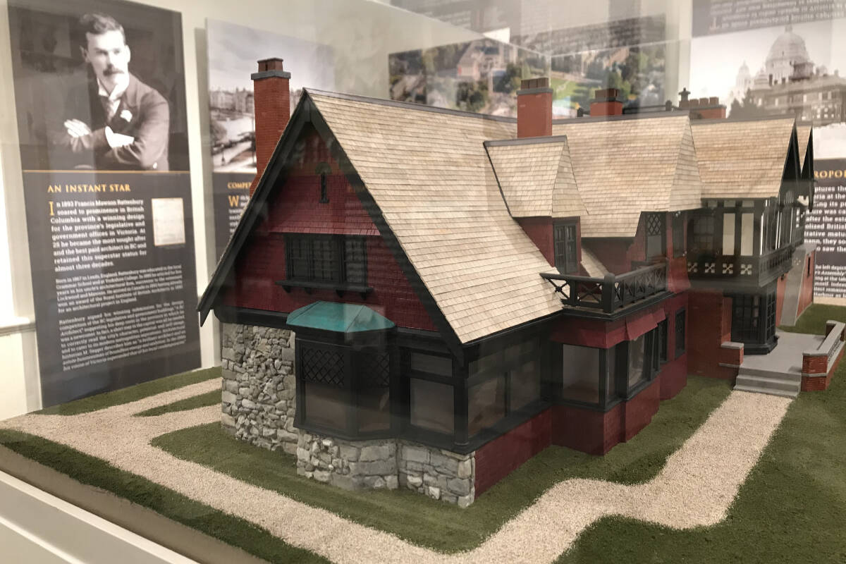 A new exhibit now open at the Wentworth Villa Architectural Heritage Museum features a scale model of Francis Rattenbury’s Oak Bay mansion. (Wentworth Villa/Facebook)