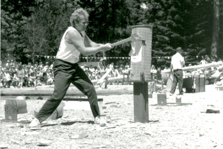 Organizers couldn’t change the date for All Sooke Day because it would have meant losing two logging competitions that couldn’t change dates because of international scheduling commitments. (Contributed - Sooke Region Museum)