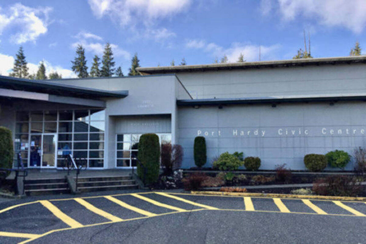 The entrance to the Port Hardy swimming pool. (Tyson Whitney - North Island Gazette)