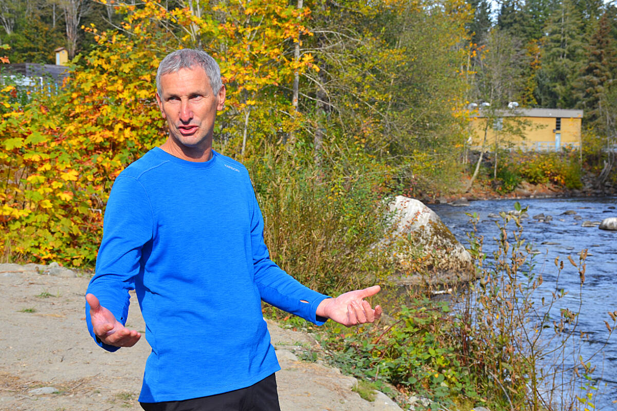 BC Hydro’s efforts to increase water flows in the Quinsam River is welcome news to Quinsam River Hatchery manager Ed Walls. Photo by Alistair Taylor/Campbell River Mirror